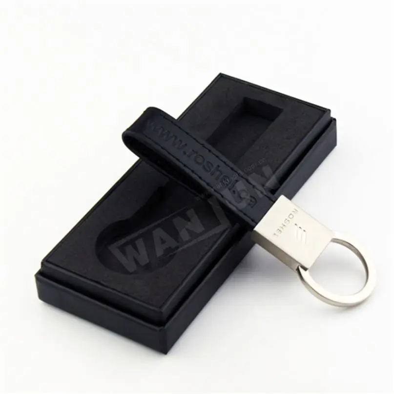
Manufacturing Professional Custom Wholesale Cheap Leather Bracelet Keychain 