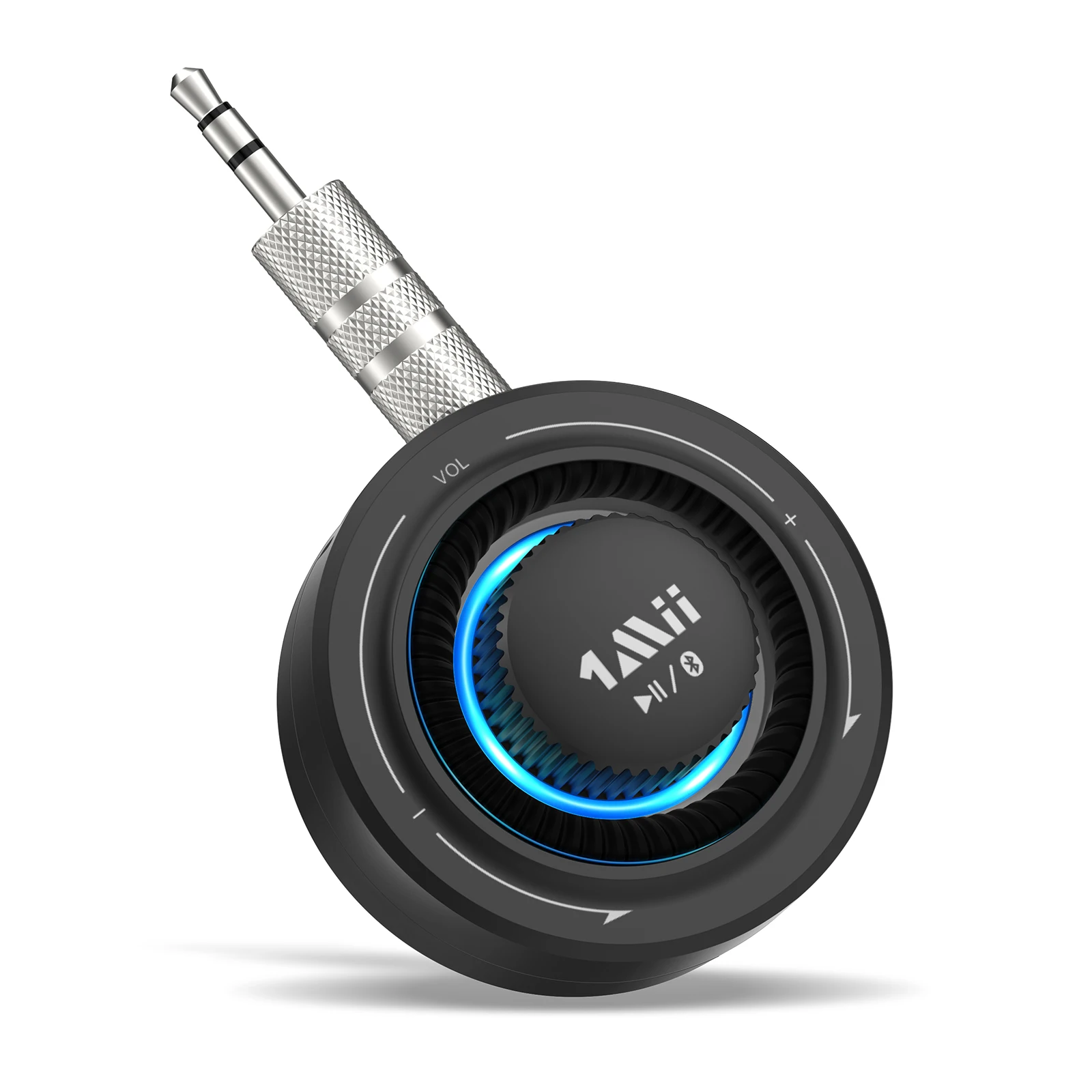 1Mii Car Bluetooth Receivers Bluetooth 5.2 AUX Adapter 12H Playing Wireless Audio Receiver for Car/Speaker/MP3/Wired Headphones