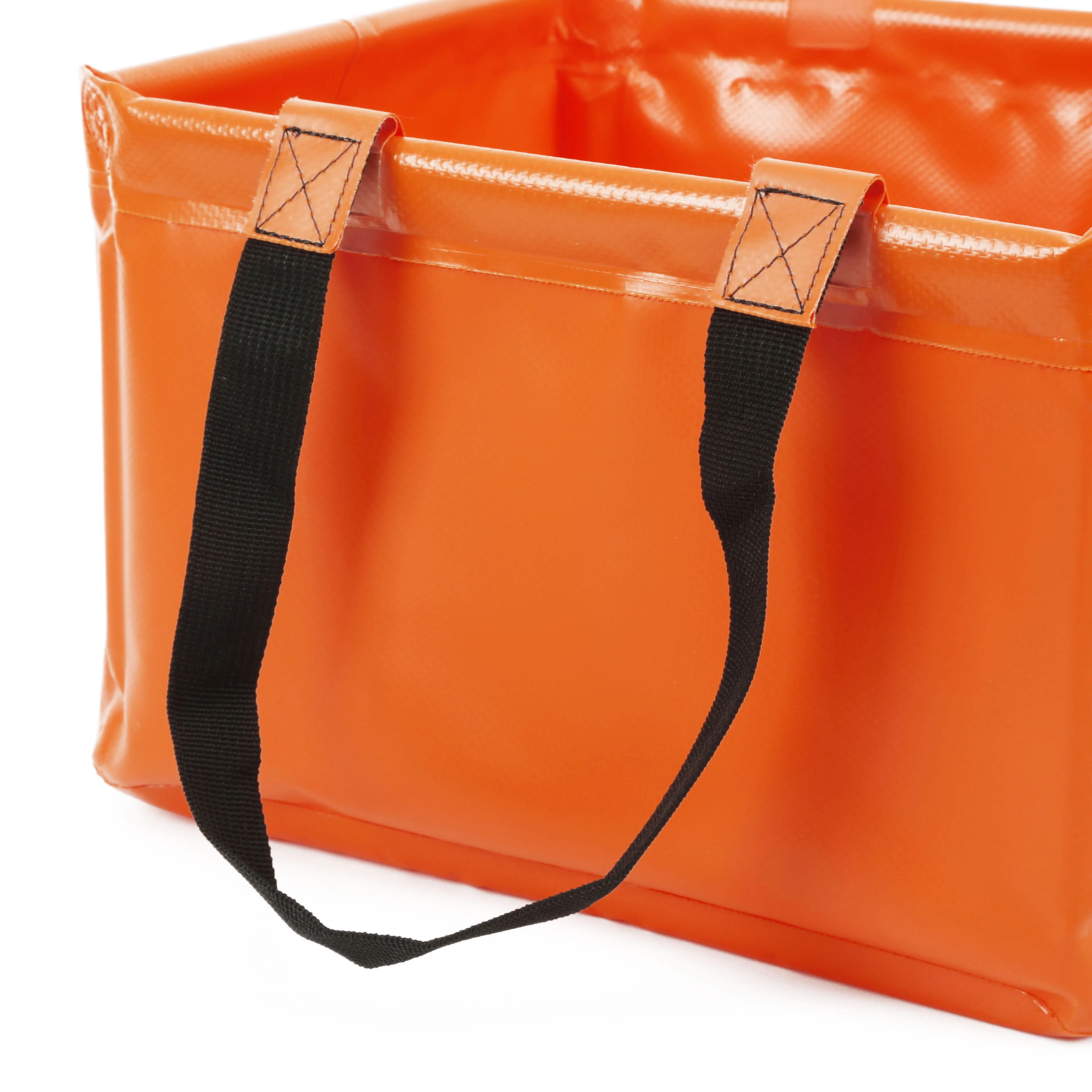 KingGear Custom Printed Lightweight Compact Portable Folding Water Container Camping Collapsible Square Bucket