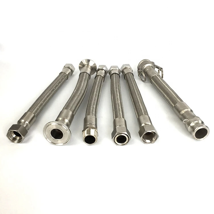 Плетеный гибкий металлический шланг для воздушного компрессора из нержавеющей стали, устойчивый к высоким температурам