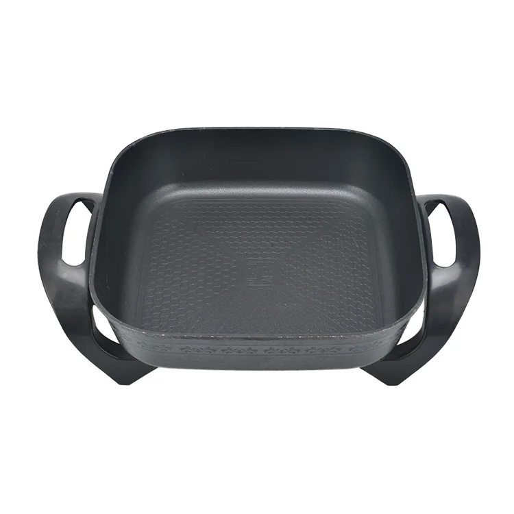 Non-lampblack non-stick electric frying pan electric hot pot quality table top wok cooker flat bottom wok
