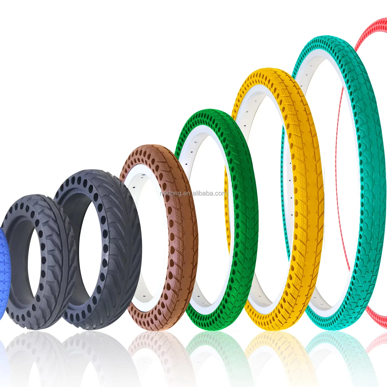 Durable Non-Pneumatic Bike Tyres  26'x1-3/8 Solid Bicycle Tires  in stock factory direct sell