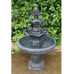 Patio Decoration Sculpture Ornament Morden Garden Paint Resin Outdoor Water Fountain