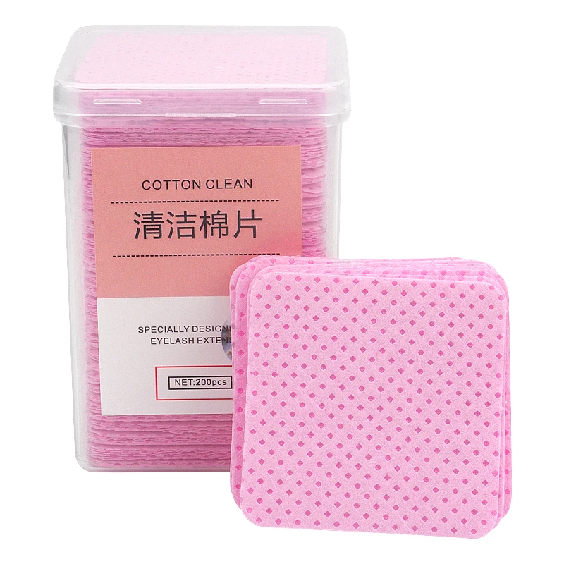 Wholesale Lint Free Paper Cotton Eyelash Glue Remover Cleansing cotton Sheet Nails Art Polish Makeup Clean