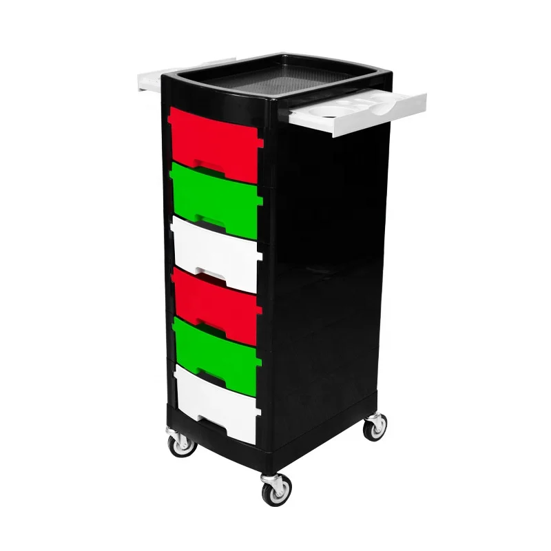 Vinnie Customized Barber Salon Trolley Beauty Spa Salon Equipment Shell Hardware Ironware Metal Trolley Carts
