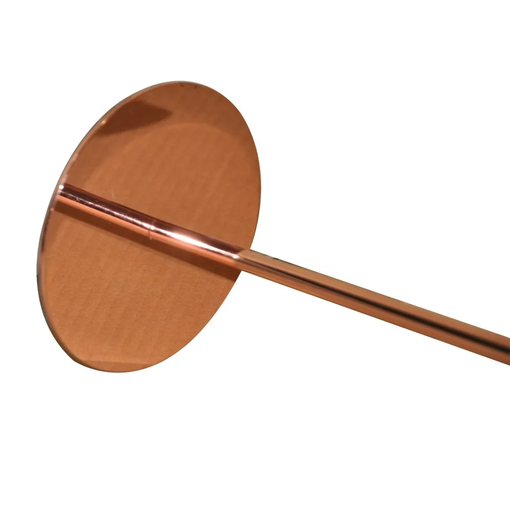 Custom High Quality Copper Plating Stainless Steel Hat Display Stand