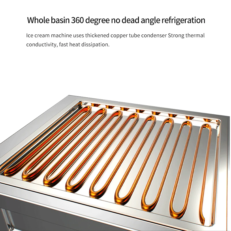 MK-PF1R Ice Roll Machine Ice Maker Stainless Steel Single Pot Chiller