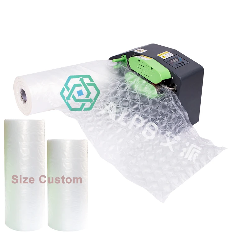 
Factory Price Bubble Film Packaging Wholesale HDPE Wrap air bag cushion roll packaging cushion machine film air cushion 