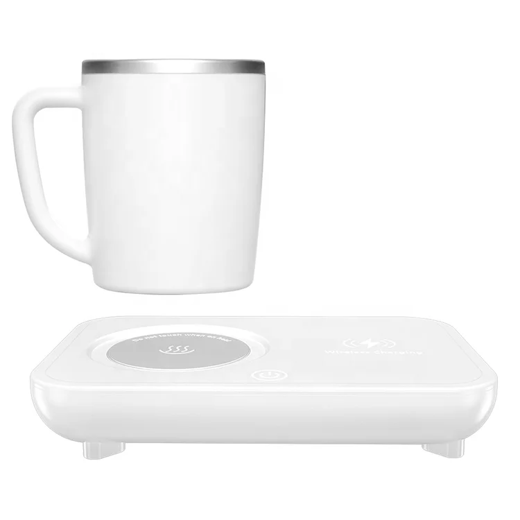 Christmas Gift 36W Desk Mobile Wireless 15W Fast Charger with Mug Warmer/Drink Cooler 3in1 for Home & Office