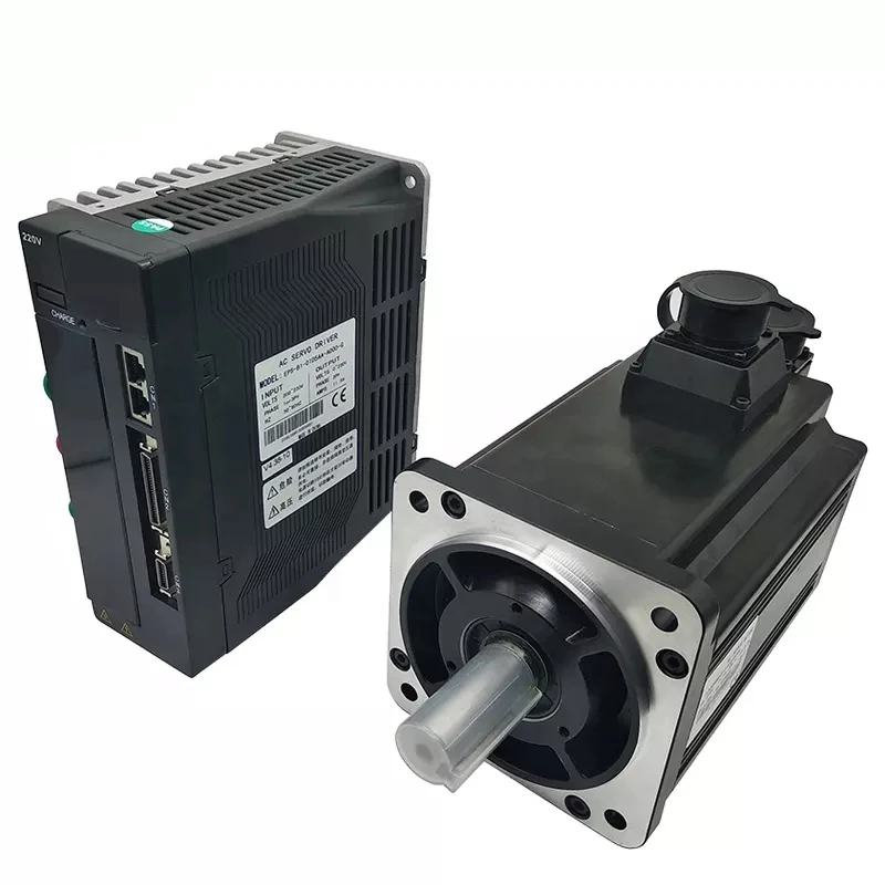 China high quality 4KW 130mm, 3000rpm 380V AC servo motor and servo driver