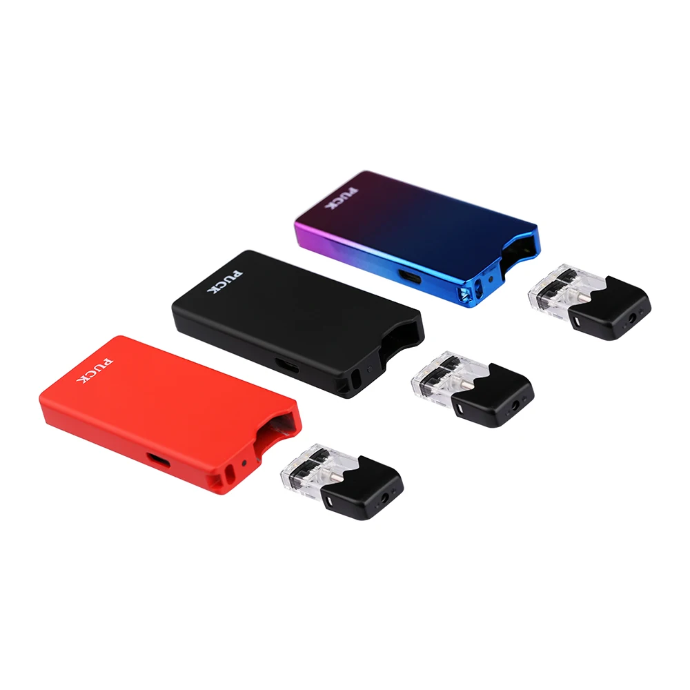 New design puck vape 400mah battery e cigarette starter kit  j u u l pod compatible device