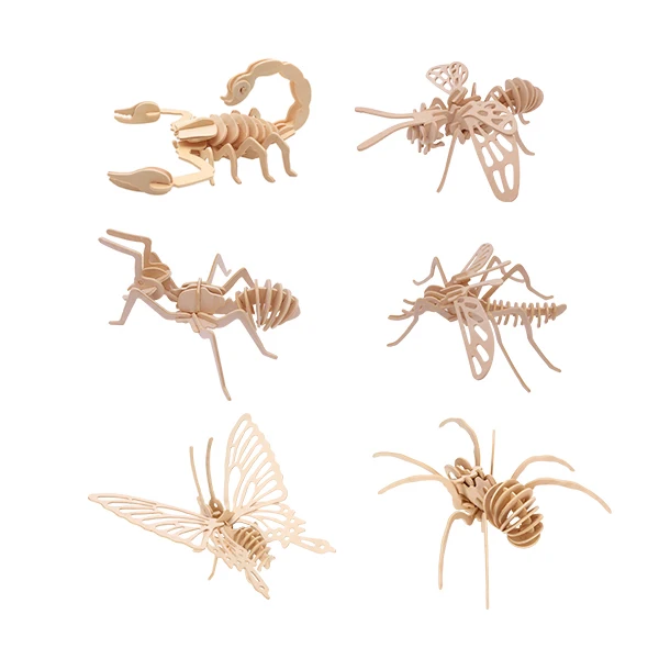 3D пазл для ребенка дробилка Скорпион Хэллоуина подарок мышь многоножка паук змея Хэллоуин хитрые страшные насекомые