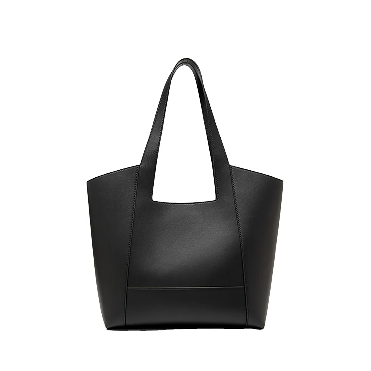 Tote Bags 2024 Wholesale Fashion Simple Handmade Large Capatiy Business Briefcase PU Leather Computer Lady Tote For Women