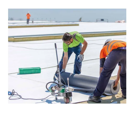 FM certificate China best quality good price Tpo flat roofing waterproof membrane with power sellers