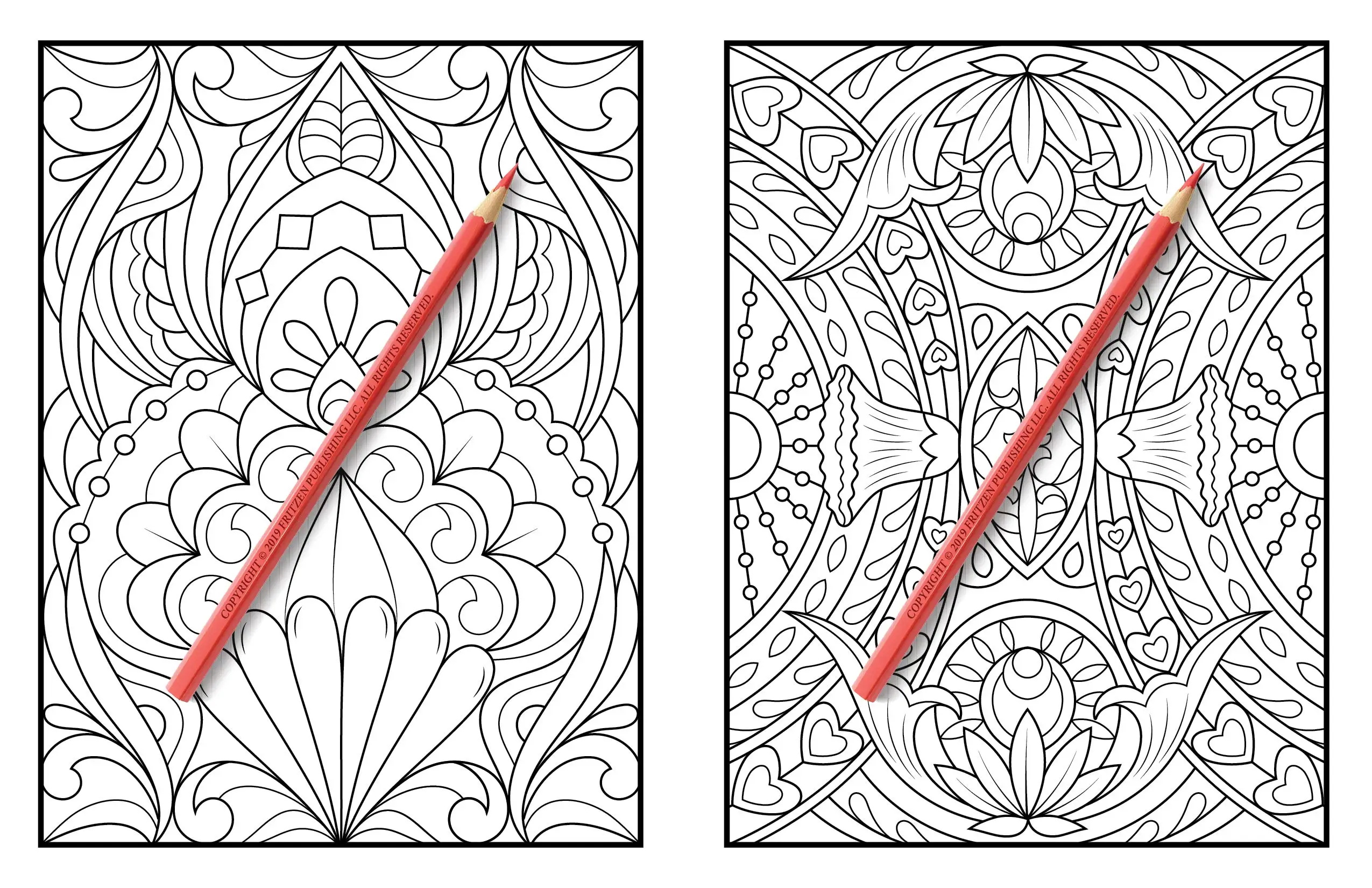 
Hot Sale Custom Coloring Book Set Printing Fun Relaxing Coloring Book for Adult 