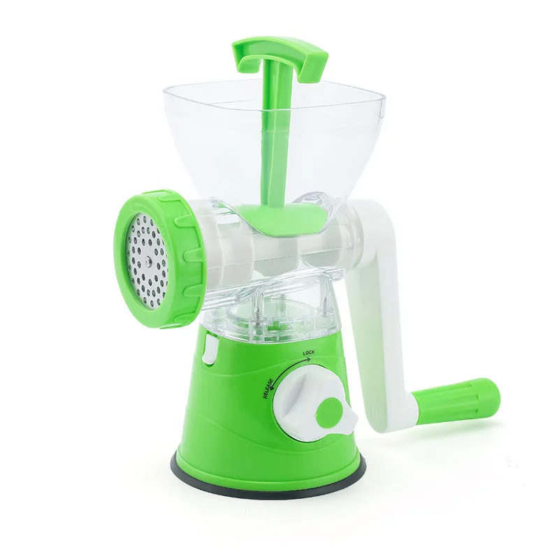 Household Rotary Cheese Grater Salad Shredder Vegetable Slicer Manual Meat Grinder