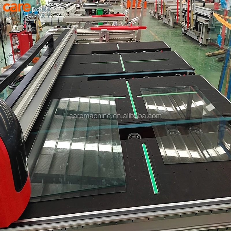 High Speed CNC Glass Cutting Machine Automatic Glass Cutter Loading Arm Breakout Table Glass Processing Machinery