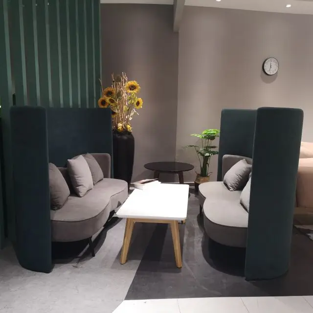 
Modern High Density Sponge Sectional PU Fabric Commercial Furniture Modern Office 