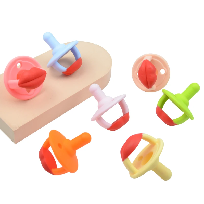 Оптовая продажа, забавные силиконовые соски-пустышки для новорожденных