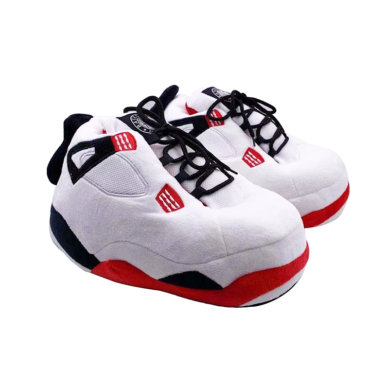 Модные домашние плюшевые тапки унисекс Yeezy Jordan AJ новый дизайн на