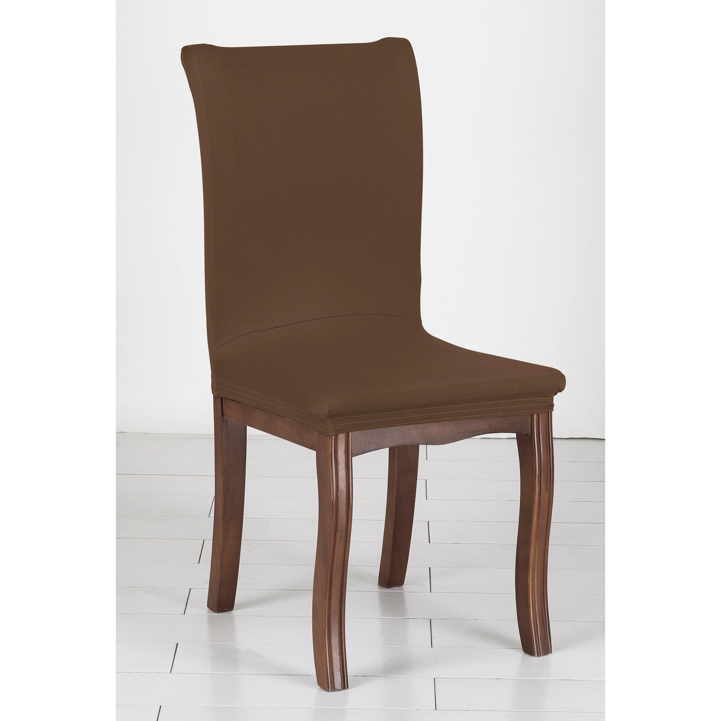 Chair for Dining Room-Stretch Chair Slipcovers for Decorative Seat Protector Armless Removable Washable Elastic Solid Chaircover