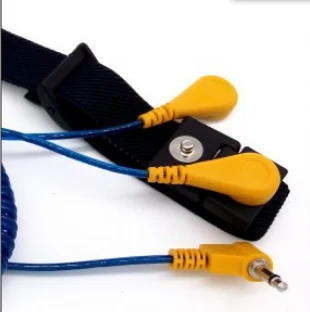 YP-M21 Conductive Knitted Band Dual Circuit Loop ESD Wrist strap With PU Cord/ESD Wrist Strap/Dual Loop Anti-Static Wrist Strap