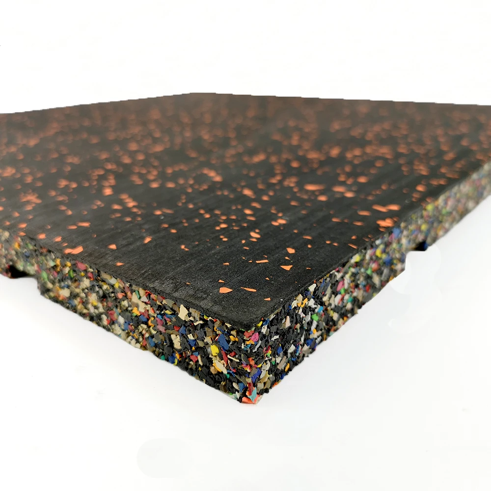 500x500x25mm High density shockproof rubber floor rubber tiles for indoor