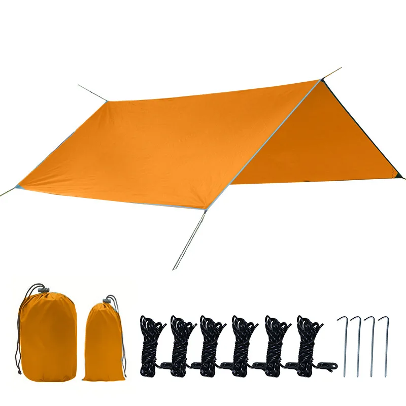 Rain Fly Lightweight Portable Camping Tarp Multifunctional Accessories Waterproof UV Resistant Hammock Tent Outdoor Sun Shade