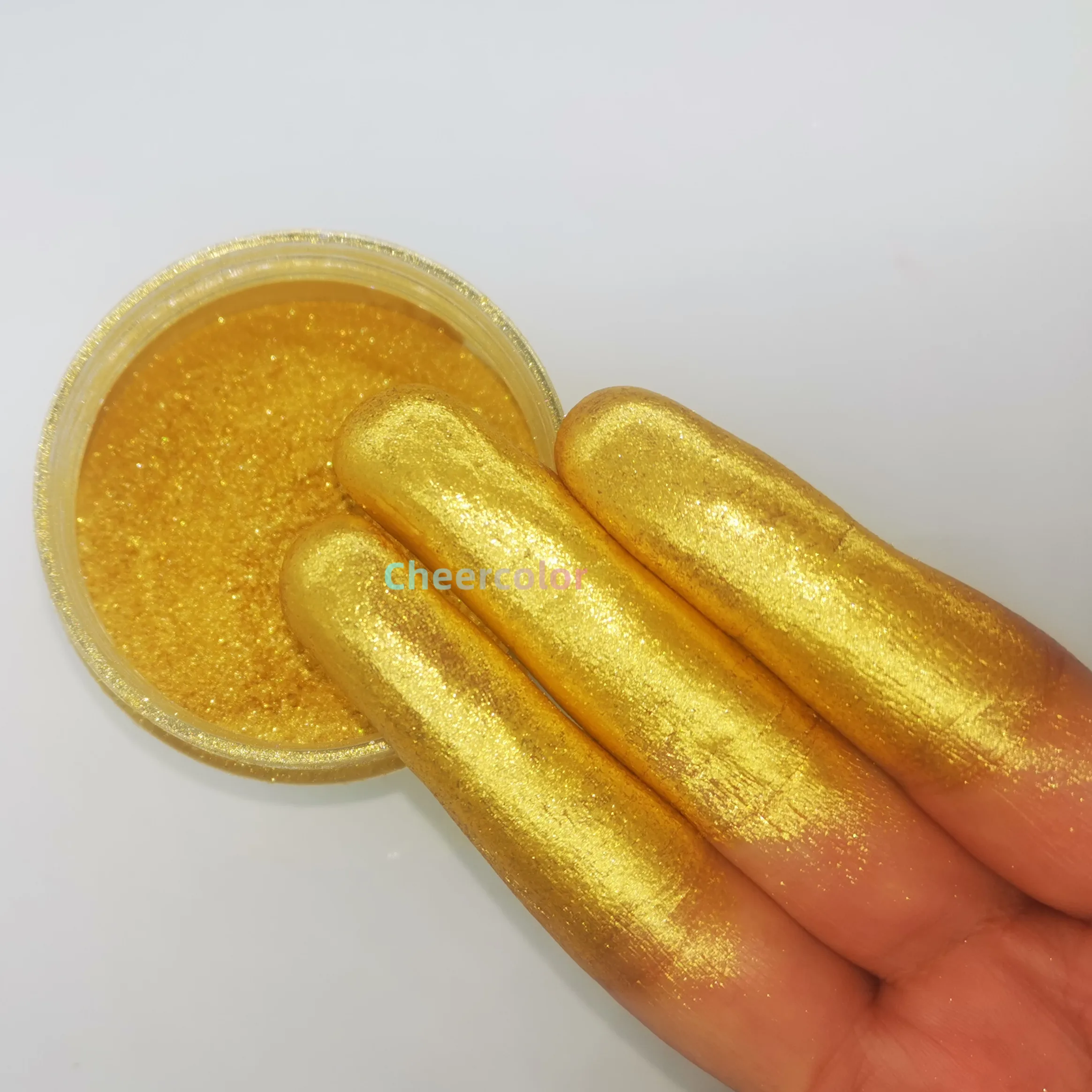 Good quality pearlescent gold mica pigment synthetic iron oxides pigment