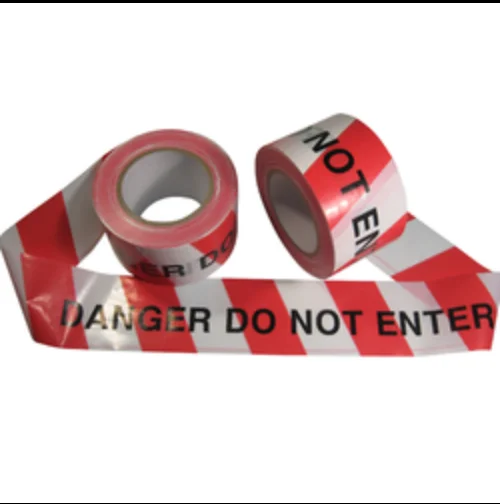 High Quality Yellow and Black Striped Non-Adhesive Barrier Tape Caution Ribbon Caution Tape