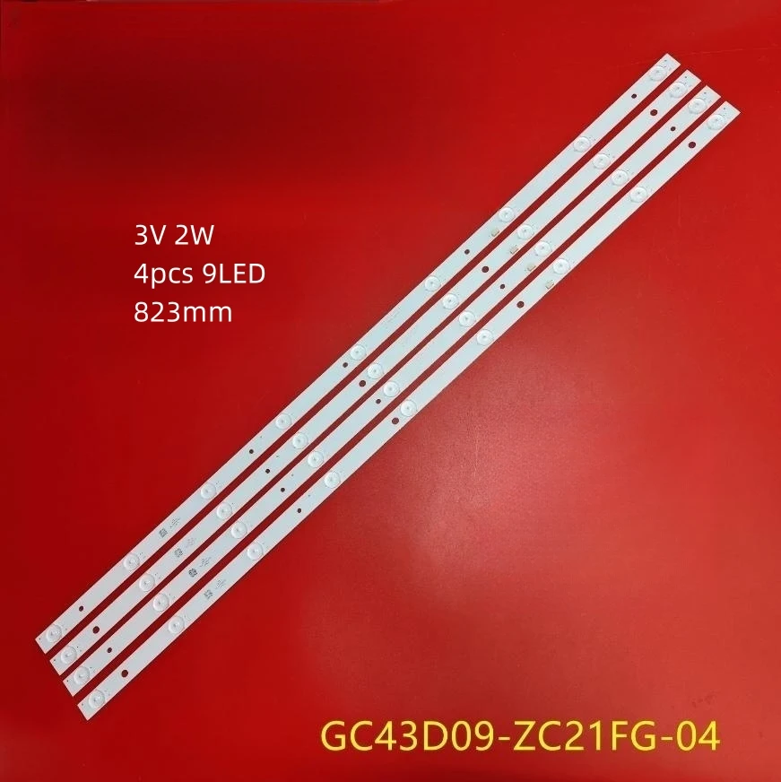 11 шт. 6 светодиодных ламп для телевизора DLED43GC 4x9 005/2003 RF-EG430E32-0901S-14 A1 Philips 43PFF5070/T3 43HFF3331/T3