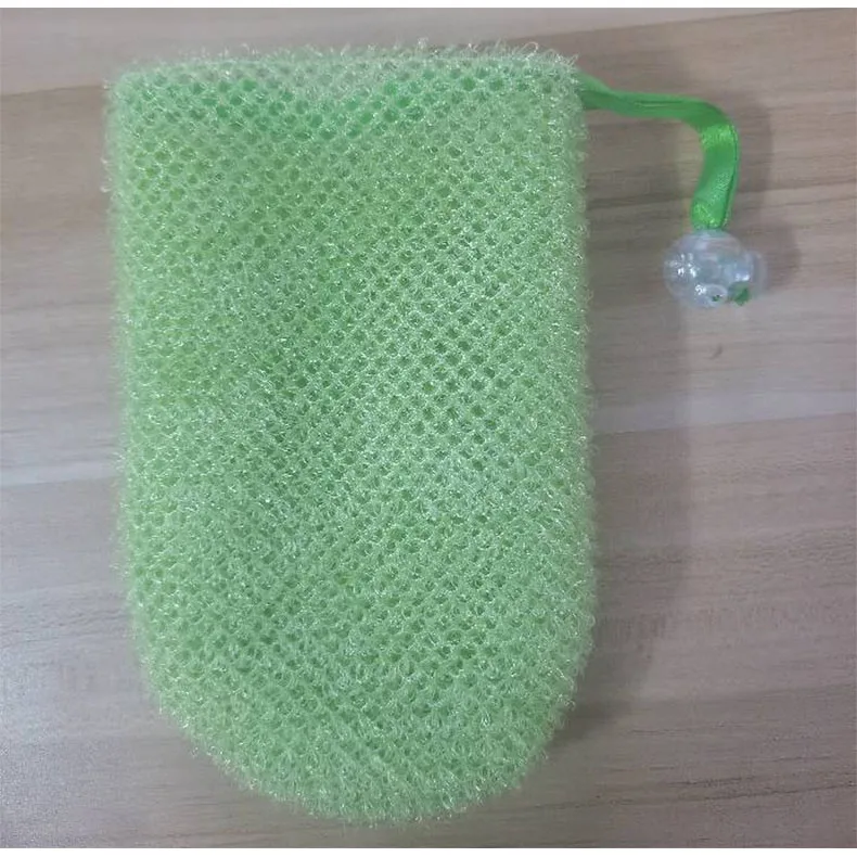 New Design Soap Bag Exfoliating Soap Saver Pouch Body Scrubber for Bath Shower