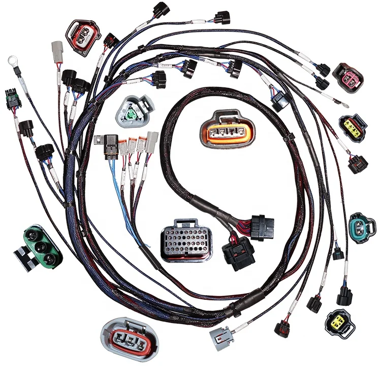 34 Pin Connector PET Diesel Engine Wiring Harness