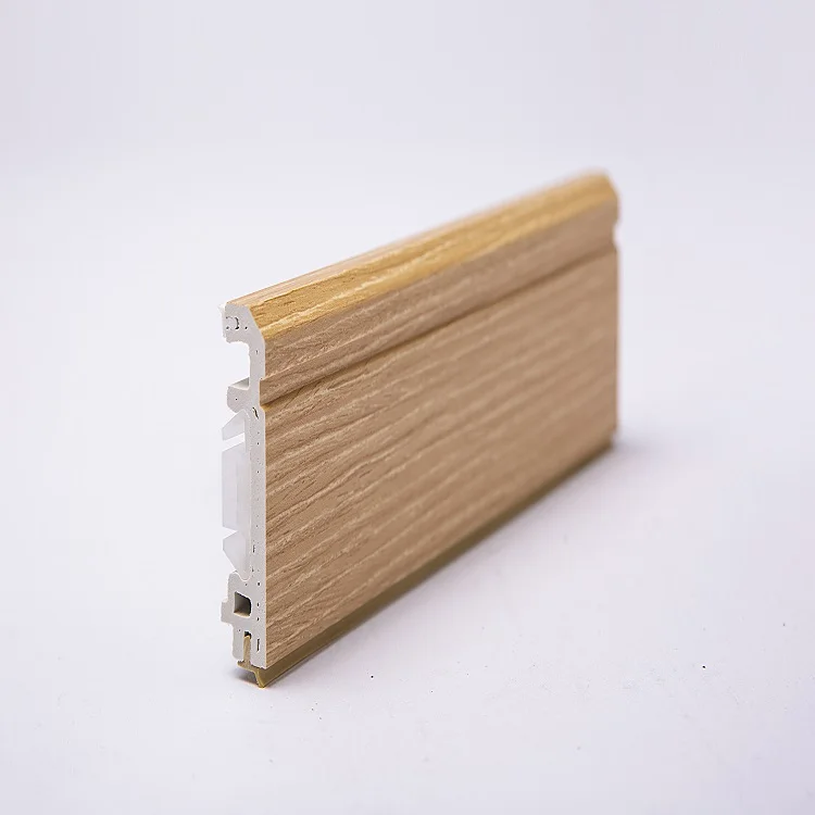 Factory Wholesale Modern WPC Baseboard Moulding Skirting Waterproof Modern Interior Details Skirting Board
