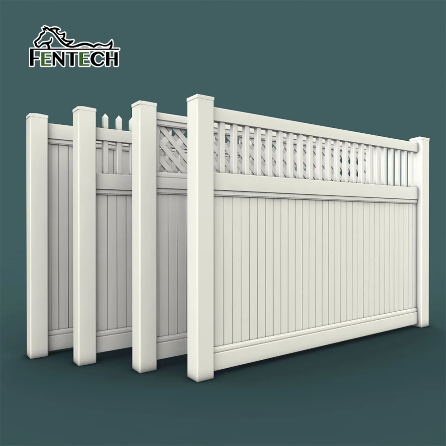 Privacy PVC Fence for Garden Picket Top Vinyl Fentech White Fencing, Trellis & Gates Plastic Nature Pressure Treated Wood Type