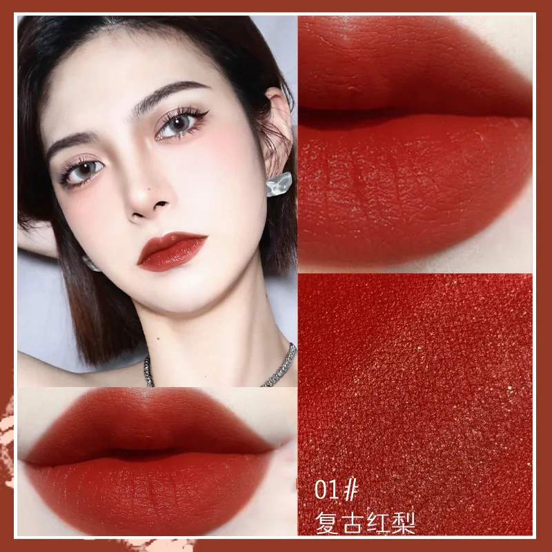 Cream mousse lip mud color non-stick cup cheap makeup beginner lipstick matte velvet matte lip glaze
