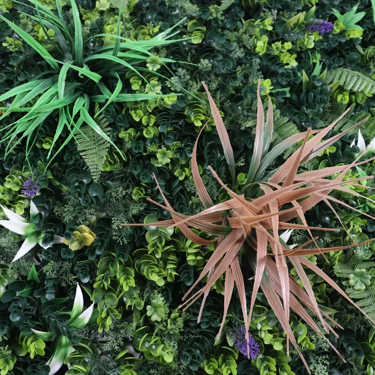 Artificial Boxwood Hedge Grass Wall Faux Simulation Tropical Vertical Green Plant Wall For Home Garden Decoration