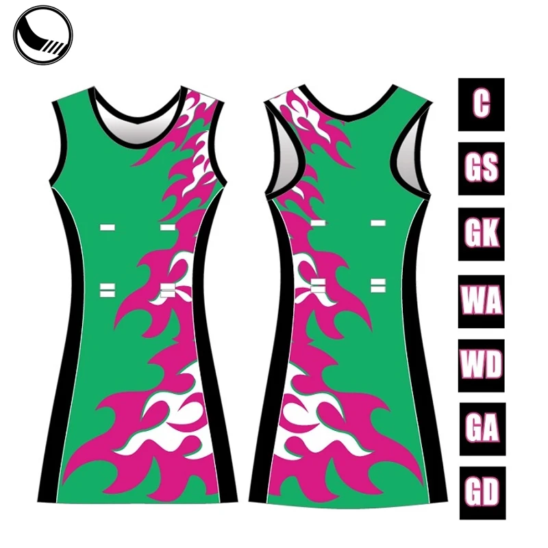 Черно-зеленое Недорогое Платье netball большого