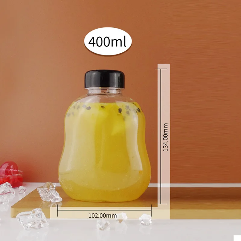 400ml 500ml Drinking Plastic Tea Bottle Juice Bottle  Milk Tea Cup