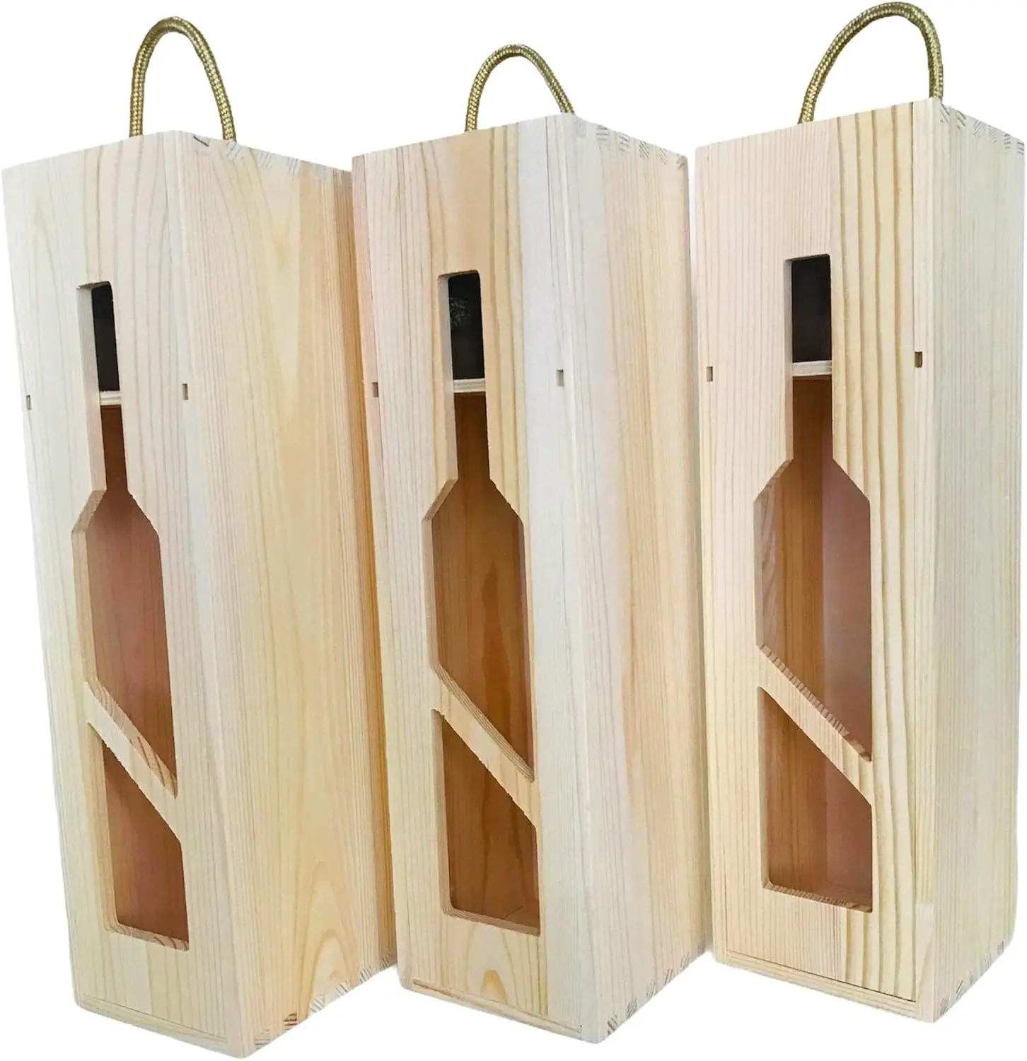 Factory Supply Customize Wood Wine Box  Wood Craft Box