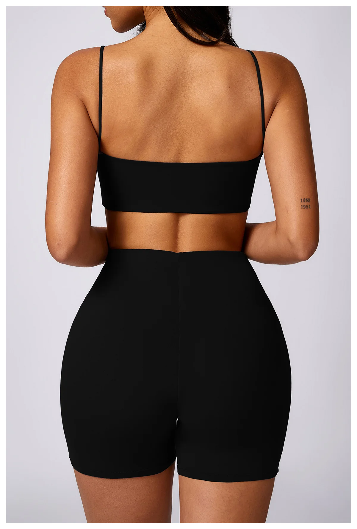 BASHAsports High quality Tight and beautiful back yoga suit brushed casual running fitness and sports set for women