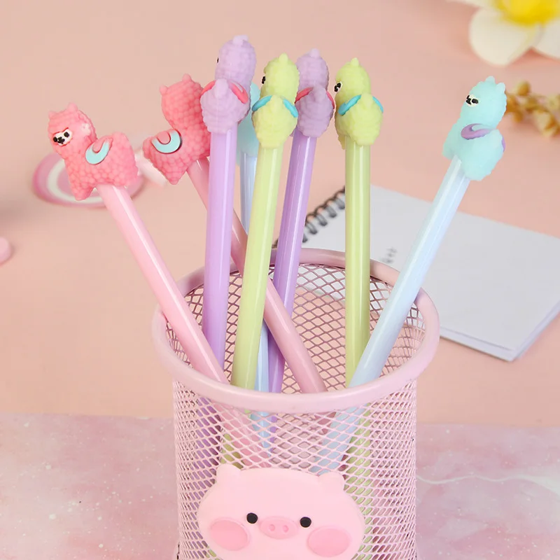 
2020 multi alpaca gel pen cute pen for kids 