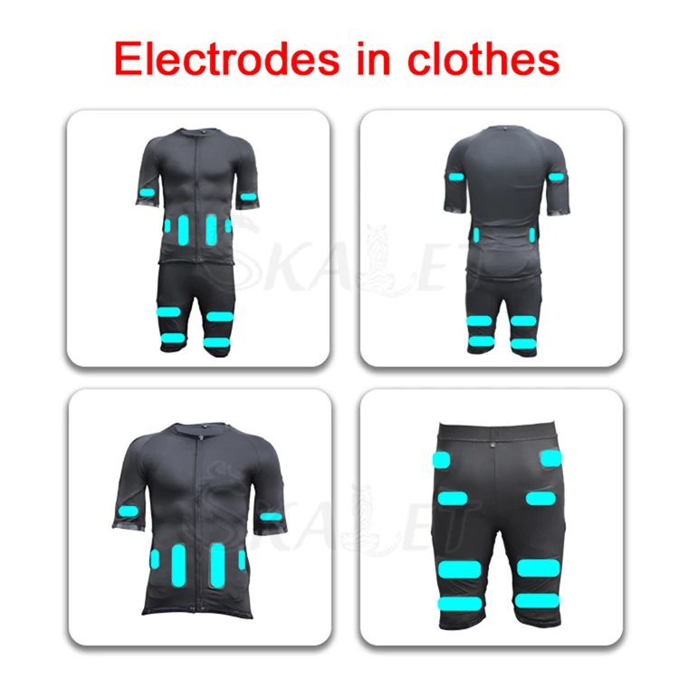 Whole body electric stimulate muscle wireless ems training suit for weight loss