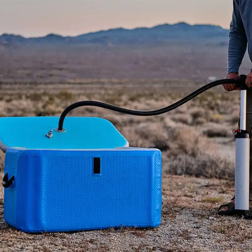 Inflatable drop stitch Outdoor Portable fish packing box ice insulated ice chest cooler box