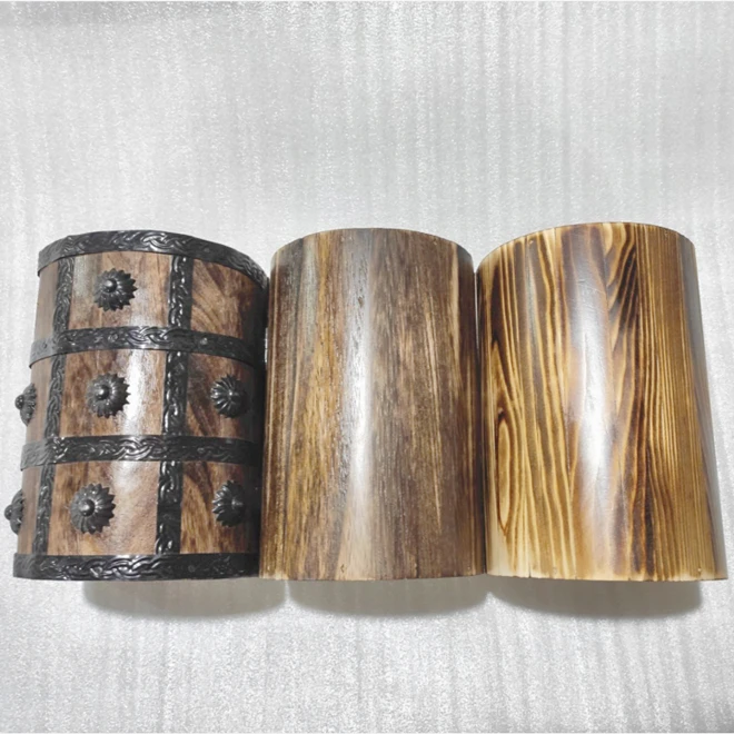 Vintage Treasure Chest Jewelry Box Pirate Wooden Trinket Boxes with Lock and Key Keepsake for Baby Toy,Stash,Home Decor