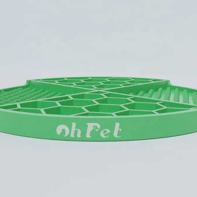 Dog Lick Mat Anti Choking Pet Training Bowl Maze Rubber Cat Food Slow Feeder Non Slip Food Grade Silicone Customized Packaging