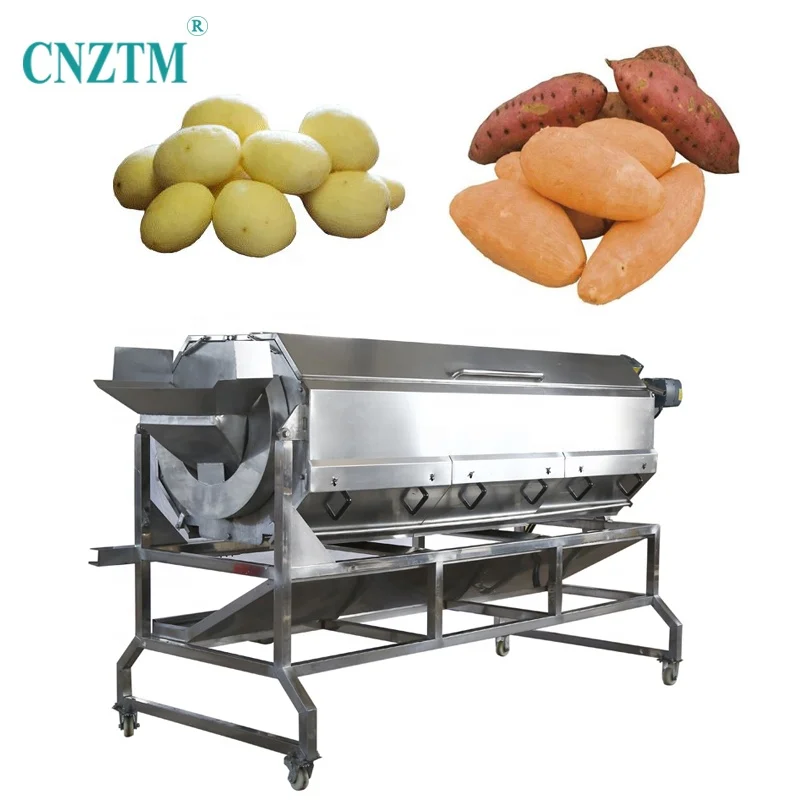 Cheap Price High Quality Big Capacity Taro Peeler And Washer Machinery Fresh Potato Brush Roll Washing And Peeling Machine