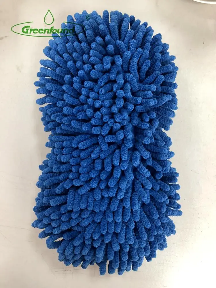 Microfiber Chenile Mesh Wash Sponge 2 in 1  Car Cleaning Sponge Multipurpose Non-Scratch Microfiber Cleaning Sponge
