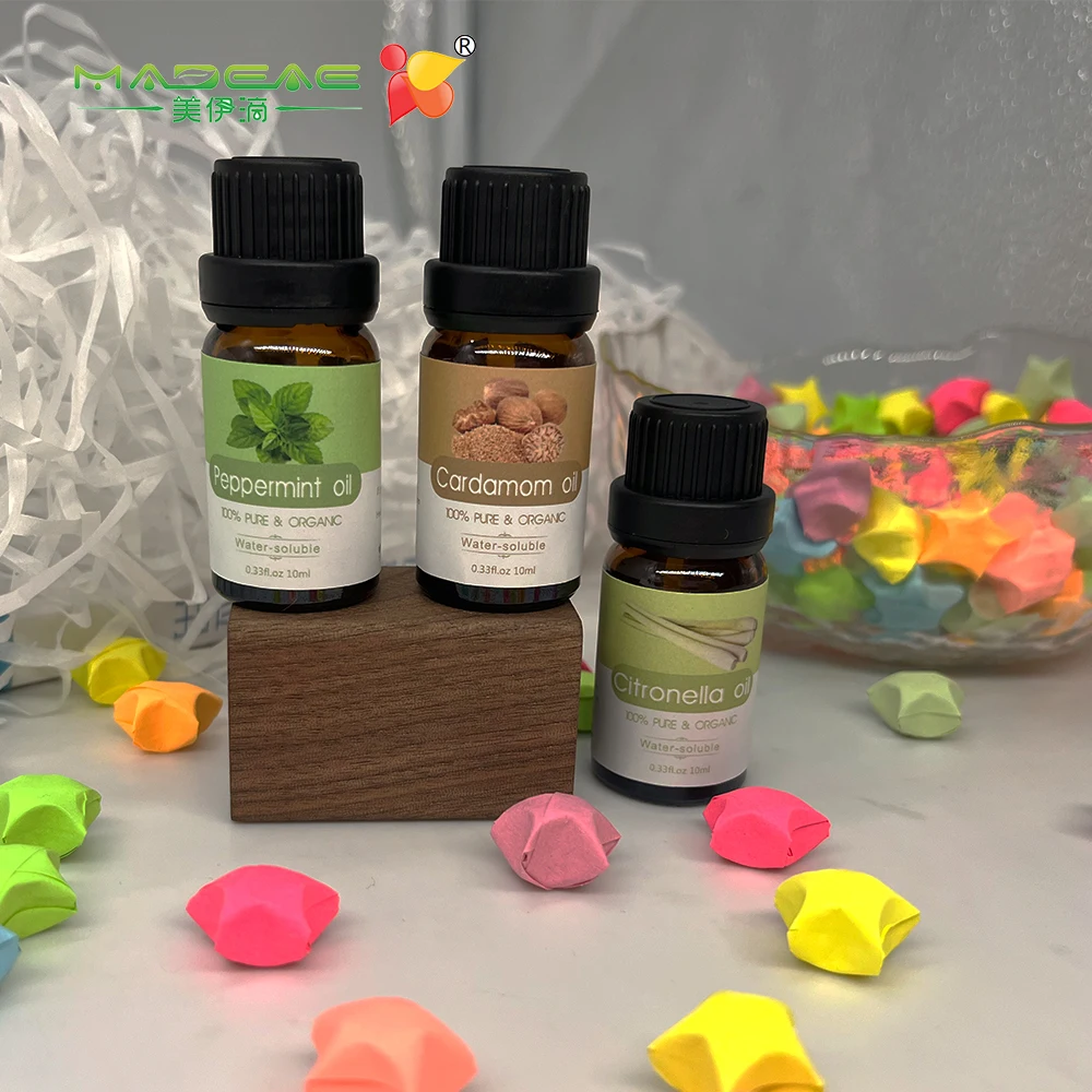 Essential Oils 100% pure Natural 10ml Glass Bottle water soluble essential oils For aroma Diffuser usb humidifier