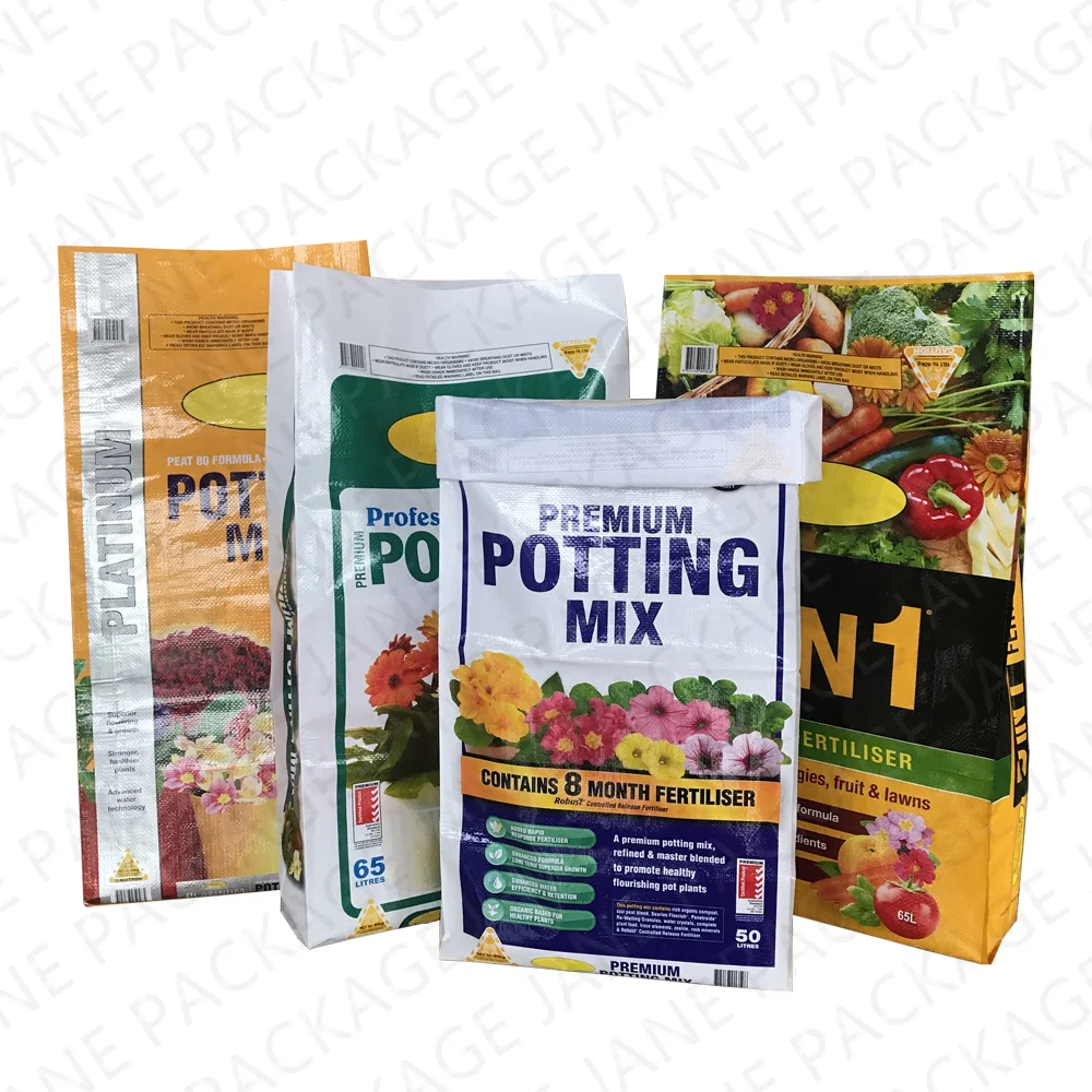 Полезная питательная почва с цветами 8 цветов красивый принт полипропиленовая пленка ламинированный полипропиленовый тканый многоразовый пластиковый пакет BOPP